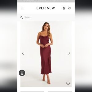 EVERNEW Satin SAGE GREEN dress / US size 2